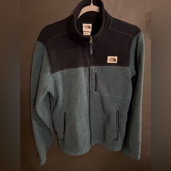 The Northface Zip Men's Fleece Jacket Size Small Two Tone Blue - Picture 6 of 12